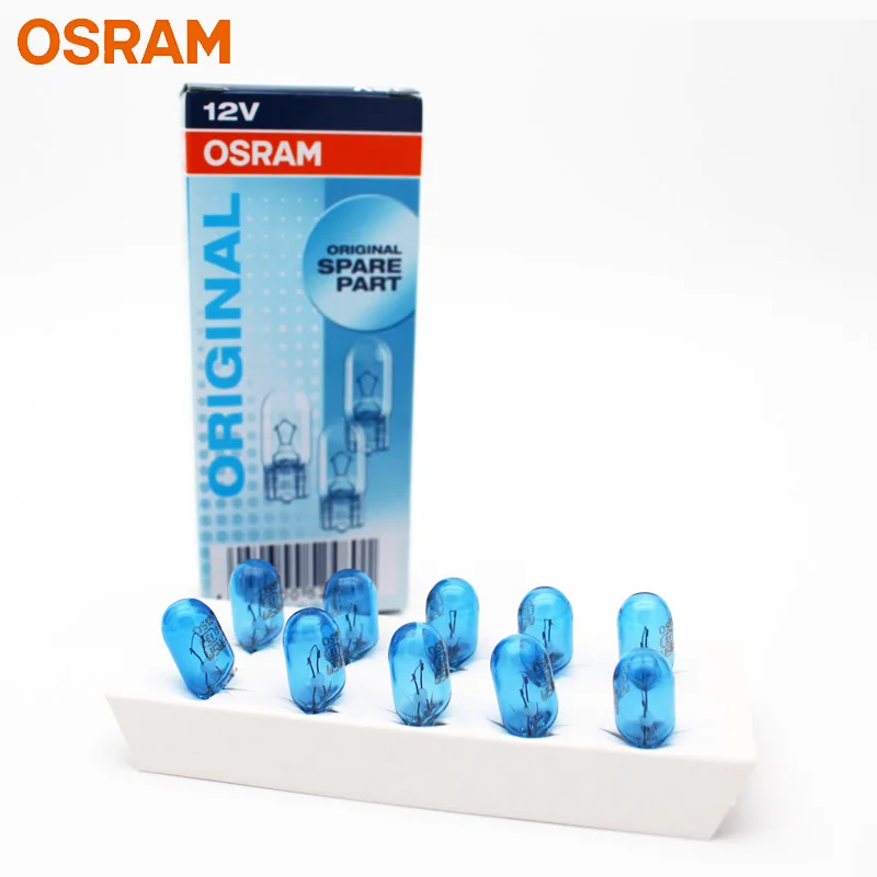 

OSRAM 12V Original T10 W5W 2825CB 4000K Cool Blue 5W W2.1x9.5d Interior Light Turn Signal Lamps OEM Auto Bulbs Wholesale 10pcs