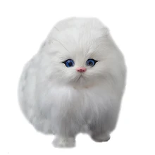 Мягкие домашние животные куклы Meowth звуковая Модель игры Детский подарок забавная электронная Плюшевая Игрушка Щенок моделирование кошка милый животный интерактивный