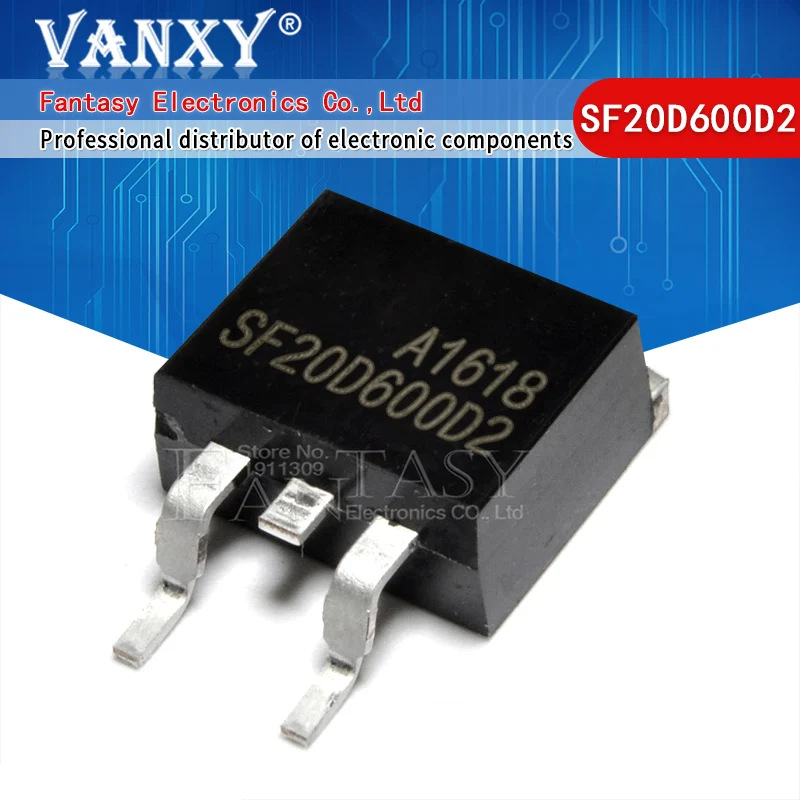 10 шт. SF20D600D2 TO-263 SF20D600 TO263 20D600 20D600D2 600 в 20A новый оригинальный | Электронные
