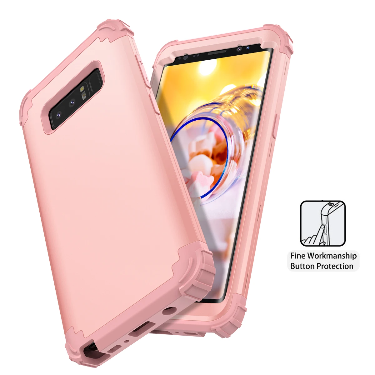 Чехол для телефона s для samsung Galaxy S8 Plus Note8 Чехол Прочный PC+ TPU 3 слоя Гибридный противоударный полный корпус защитный противоударный чехол