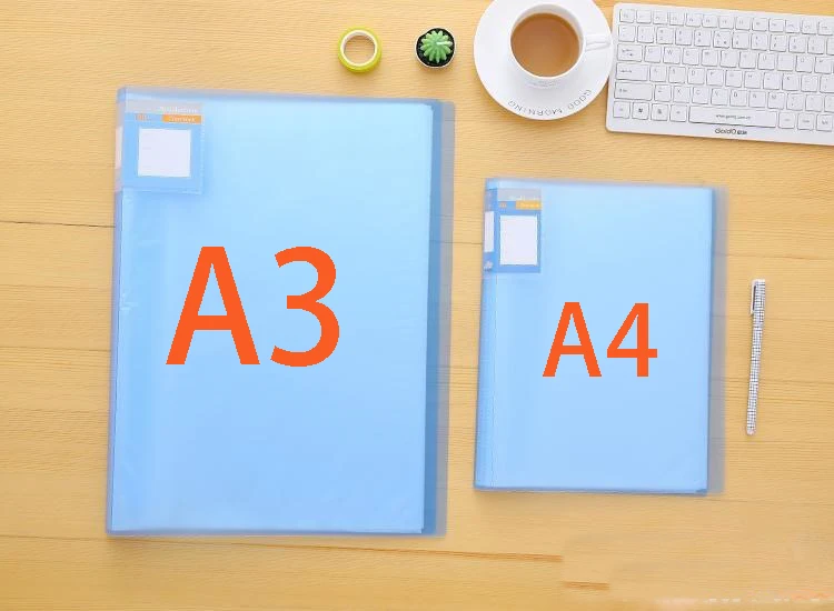 A3 Displaybook прозрачная книга информации 8K blueprint книга 8 открытая папка прозрачная Папка с файлами хранения 20 30 40 60 страниц