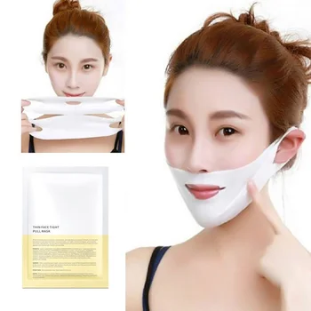 

4D Face V Shaped Slimming Mask Facial Slimming Bandage Delicate Double Chin Facial Lifting Friming Hanging Mask Paper V Line