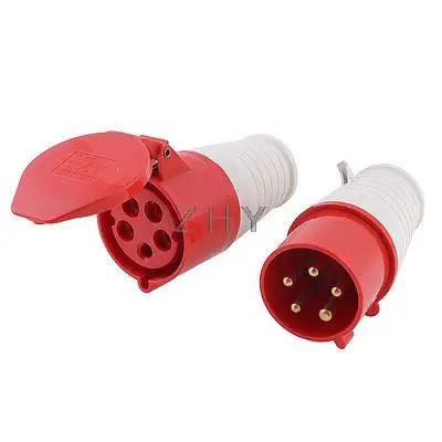 

220V/380V 3P+N+E Poles Industrial Socket Connector ZZ-225