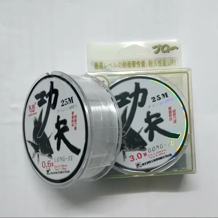 

Fishing Line Fishing Strong Strands Tencel Series Kung Fu 25m Fishing Line Mainline Transparent Line Fishing Line pao gan xian
