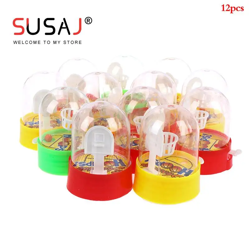 12 PCS Shooting Hoops Mini Basketball Toys Kids Birthday Party Supplies Party Favors Bag Fillers Pinata Boy's Sports Theme Party