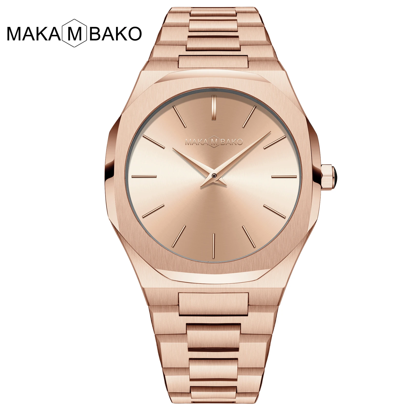 Drop shipping A+ Quality Full Stainless Steel Band Japan Quartz Movement Waterproof Women Rose Gold Ladies Luxury Wrist Watch