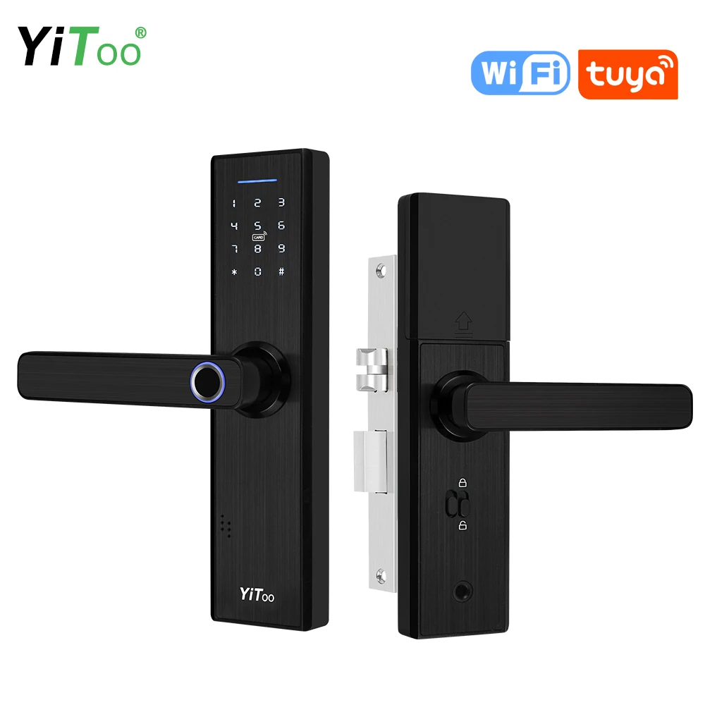 YiToo X1 Wifi Electronic Door Lock With Tuya APP Remotely / Biometric