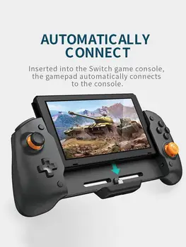 

For Nintendo Switch Controller Handle Grip Gamepad PD Fast Charge Double Motor Vibration Built-in 6-Axis Gyro Sweat-Proof Design
