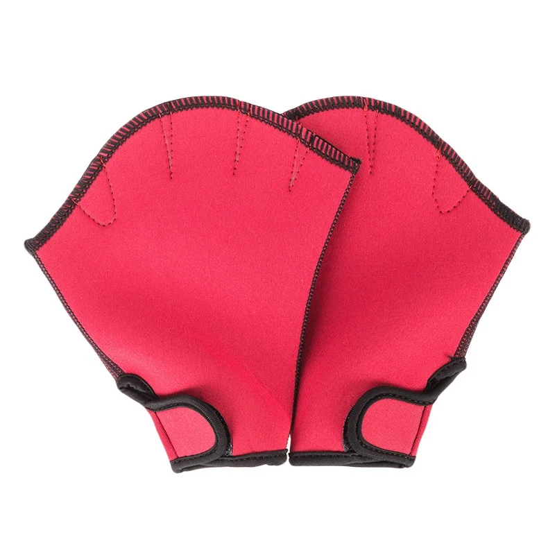 Серфинг, Ныряние перчатки для подводного плавания плавание обучение водная Аэробика устойчивые перчатки водная Аэробика Jogger плавание - Цвет: Красный