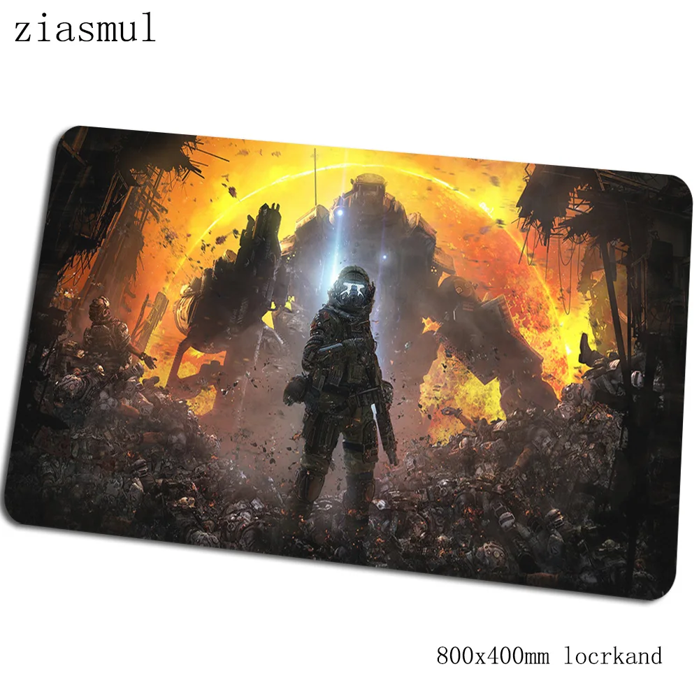 Коврик для мыши titanfall 80x40 см с обработанным краем компьютерная мышь игровой мат геймпад пк locrkand игровой коврик для мыши офисный коврик - Цвет: Size 800x400x2mm