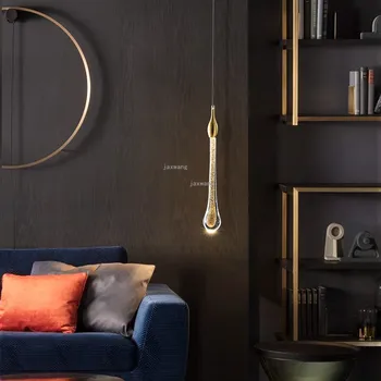 

Modern Pendant Light Crystal LED Light Fixtures Living Room Bedroom Home Decor Indoor Lighting Pendant Lamp Loft Hanging Lamp