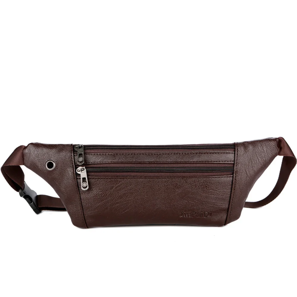 

2019 Casual PU Leather Shoulder Bags Male Casual Small Vintage Crossbody Bags Men Chest Bag Multifunctional Messengers Bag