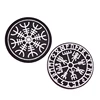 Embroidered Viking Vegvisir Compass Backing Fastener Hook Loop Patch Badge ► Photo 3/6