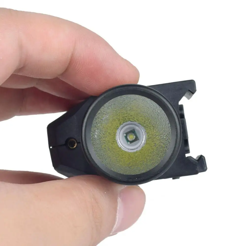 Tactical LED Flashlight Green / Red Laser Sight For 20mm Rail Mini Glock Pistol Gun Light lanterna Airsoft Light-3