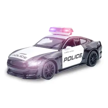 

Friction Powered Police Car 1:16 Kids Plastic Toy Rescue Emergency Cop Vehicle 72XC