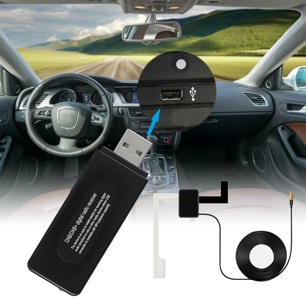 Автомобильный DAB цифровой аудио радиоприемник USB интерфейс ссылки u-диск формат воспроизведения ETSI 300 401 TS102 563 DAB Стандартный RDS функция