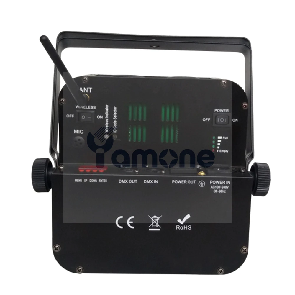 10 шт./лот с зарядным футляром 9x18 Вт RGBWA + UV 6 в 1 светодиодная батарея Par беспроводной