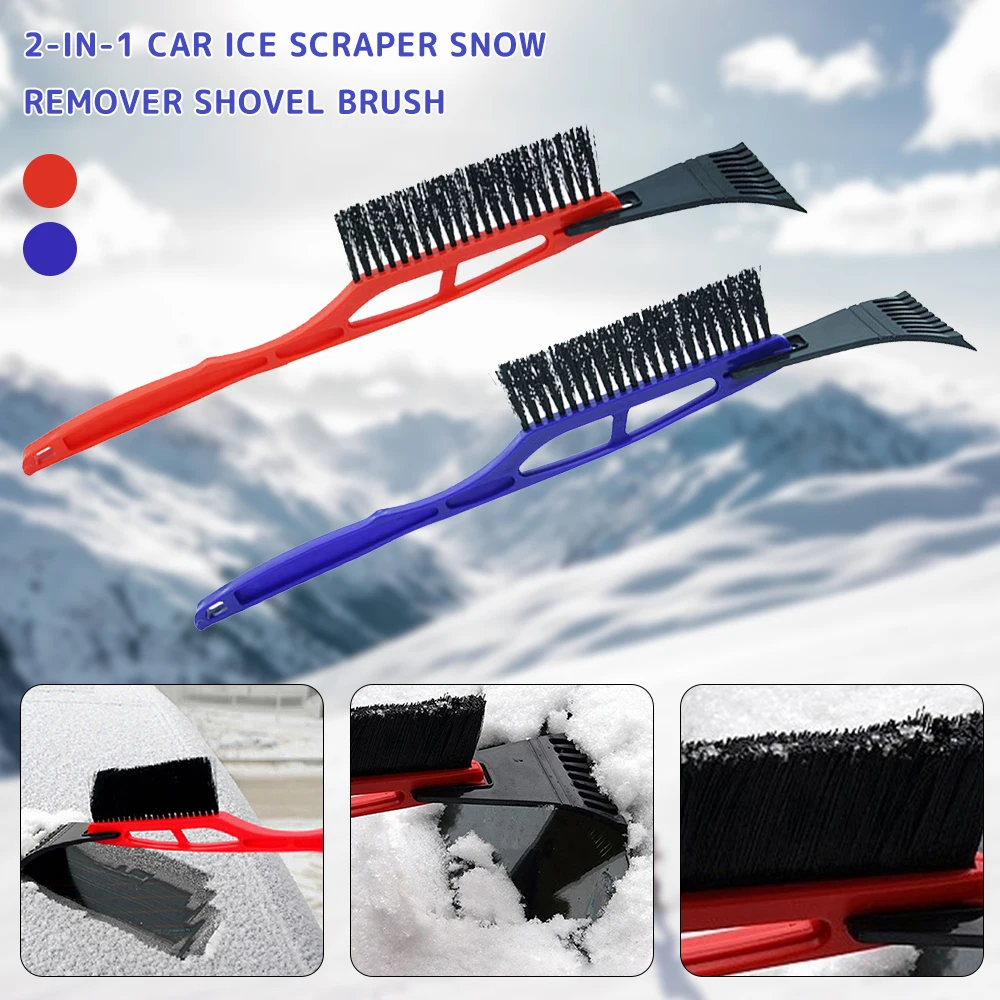 

2-in-1 Auto Car Window Windshield Ice Scraper Oil Funnel Snow Remover Shovel brush Window Scrapers Deicing