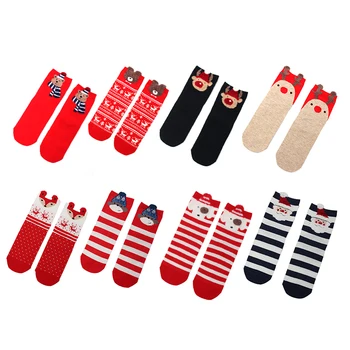 

Christmas Socks Womens Girls Gift Animals Cartoon Warm Winter Xmas Funny Santa Elk Happy Socks Winter Ankle Cotton Female Sock
