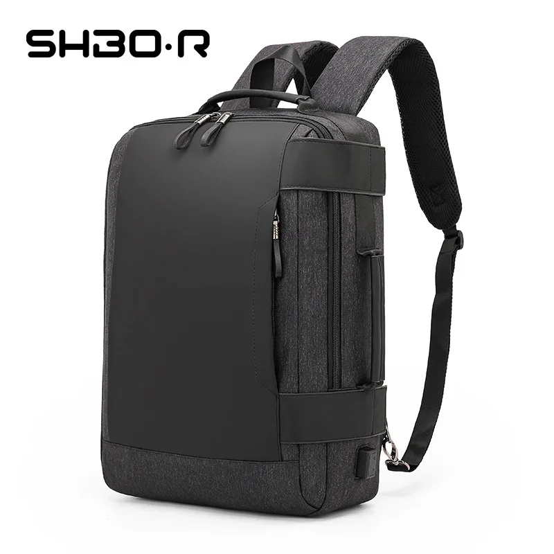

15.6-Inch Nylon Business Backpack Multi-functional Large-Volume USB Computer Backpack