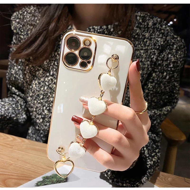 Luxury Designer Brand Phone Cases For IPhone 14 Plus 14 Pro Max 13Promax  12Pro 11 XR XSmax 7 8Plus 6S Girl Square Fur Mobile Cover Fashion PU Leather  Case With Strap From Bluetooth_case_kt, $7.03