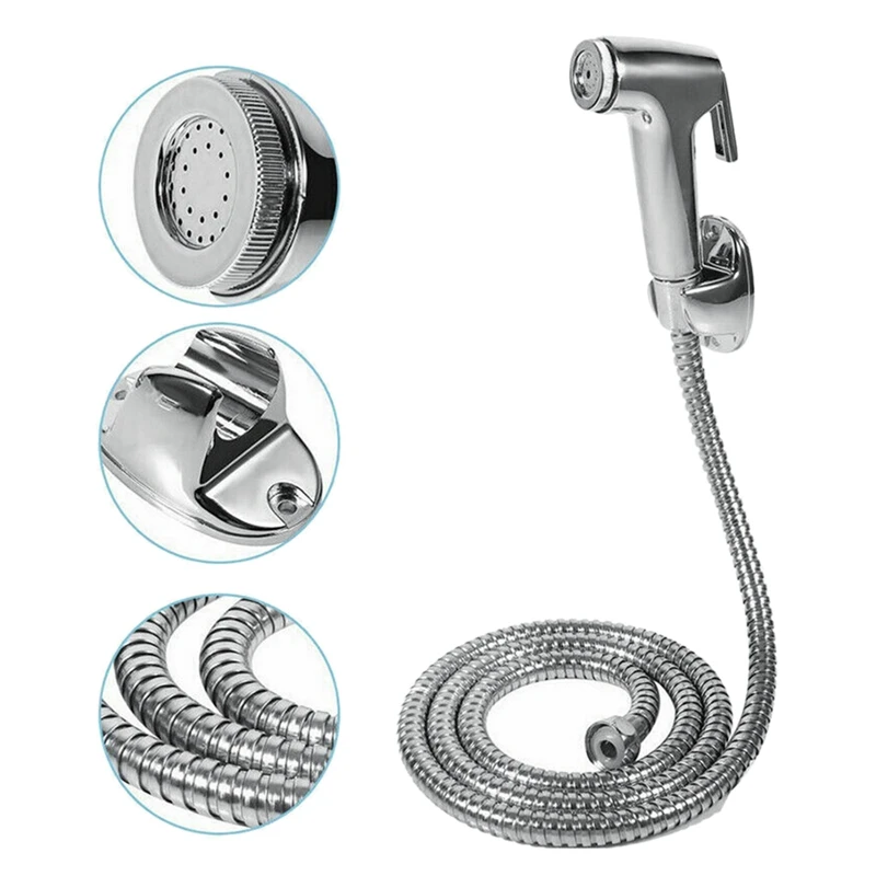 

Toilet Bathroom Hand Held Handheld Sprayer Shower Bidet Spray Hose Holder
