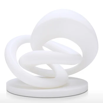 

Hot Circle Around Abstract Line 3D Printed Sculpture Originally Designed Home Decoration Desk Decor Perfect Gift White Statue