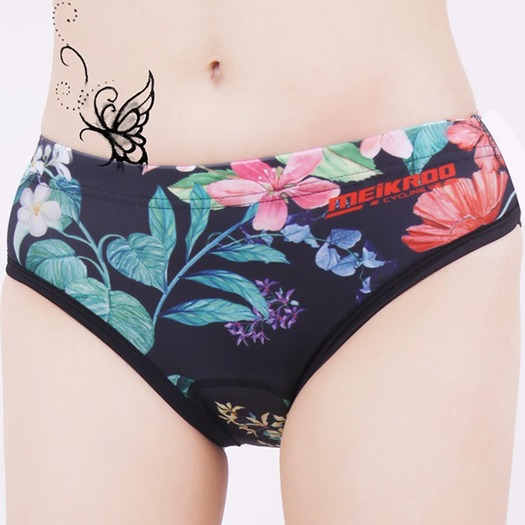 Cycling Bike Bicycle Underwear Shorts 3D Padded Gel Sport Briefs Fast Drying Panties For Women