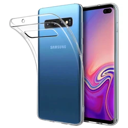 Transparent Soft Silicone Shockproof Gel Case Cover - Samsung S10 Plus (Clear)