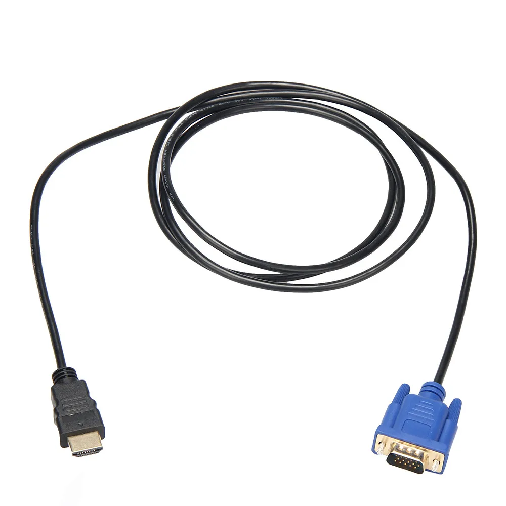 Кабель-адаптер MODAO 2019 5HDMI Gold Male-VGA 15pin 6 футов 1 8 м 1080P 2 | Электроника