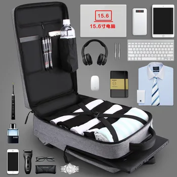 

New Business Men's Backpack College Student USB Charging Multi-Functional Computer Backpack