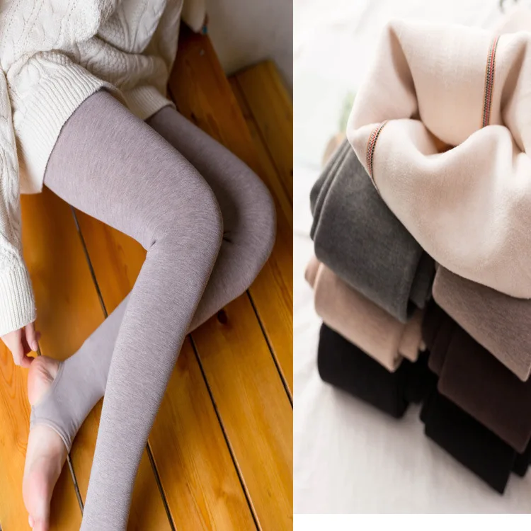 

Autumn 2019 Underpants Cashmere Warm Slim Pressure Pants Simple Footwear Pants Winter Breathable Sexy Leggings for Ladies