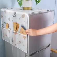 Aliexpress - Refrigerator Dust Proof Cover Cartoon Printed Refrigerator Cloth Storage Pocket Multipurpose Home Textile Washing Machine Cover