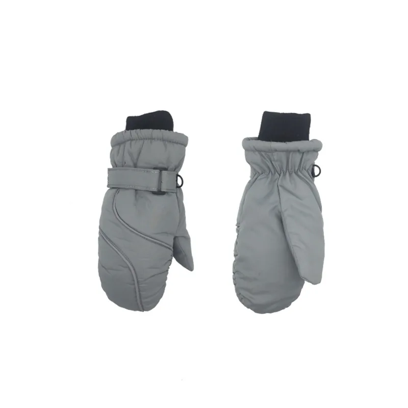 Детские толстые теплые лыжные перчатки, зимние милые водонепроницаемые ветрозащитные уличные детские перчатки, детские перчатки