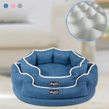 

JORMEL 1PCS pet kennel kennel memory foam removable and washable velvet scratch resistant and bite resistant removable