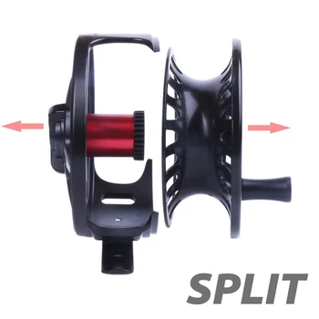 

Left Right Fly Fishing Reel Aluminum Alloy 2 + 1BB Light Narrow thread Equipment