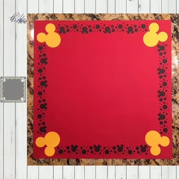 

Metal Cutting Dies Rectangular mickey head square For New DIY Scrapbooking Album New Craft Embossing Cards 2020