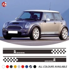 ^#Cheap 2X Union Jack Styling Car Door Side Stripe Sticker Limited Edition Body Decal For MINI Cooper S One R50 R52 R53 JCW Accessories ^#Cheap 2X Union Jack Styling Car Door Side Stripe Sticker Limited Edition Body Decal For MINI Cooper S One R50 R52 R53 JCW Accessories