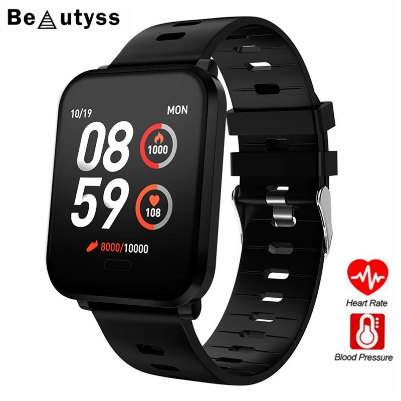 Смарт часы Beautyss K10 с монитором кровяного давления пульсометром Bluetooth фитнес amazfit