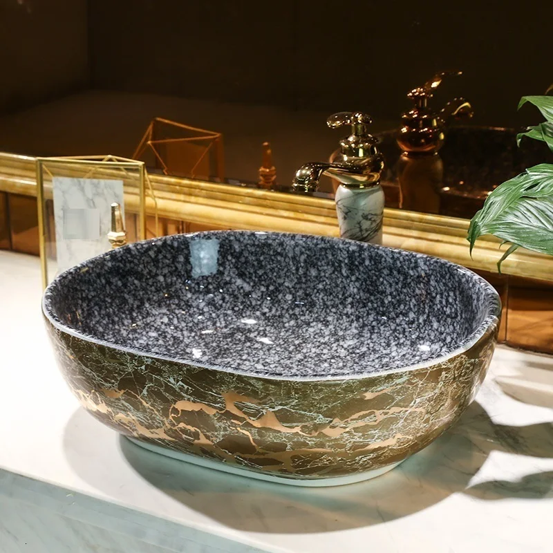 De Bain Bagno Waschbecken Umywalka Nablatowa Banyo Para Evier Black Waschtisch раковина для ванной Lavabo Pia Banheiro умывальник