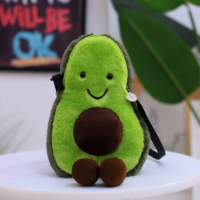 

Douyin Celebrity Style Avocado Plush Toys Pack Makeup zhu doll Crane Machines Doll Children Doll Gift Customization Batch