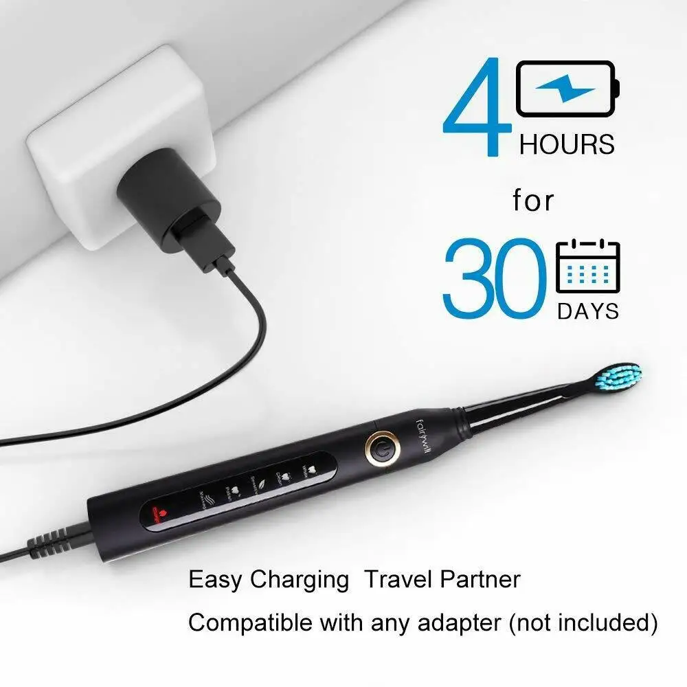 yanw USB DC Charger Cord for Fairywill Sonic Electric Toothbrush FW-507 FW-917 SG-508 yanw USB DC Charger Cord for Fairywill Sonic Electric Toothbrush FW-507 FW-917 SG-508