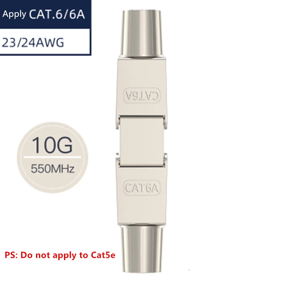 Cat6A удлинитель Соединительный адаптер Ethernet кабель соединительная коробка RJ45 Lan Cat
