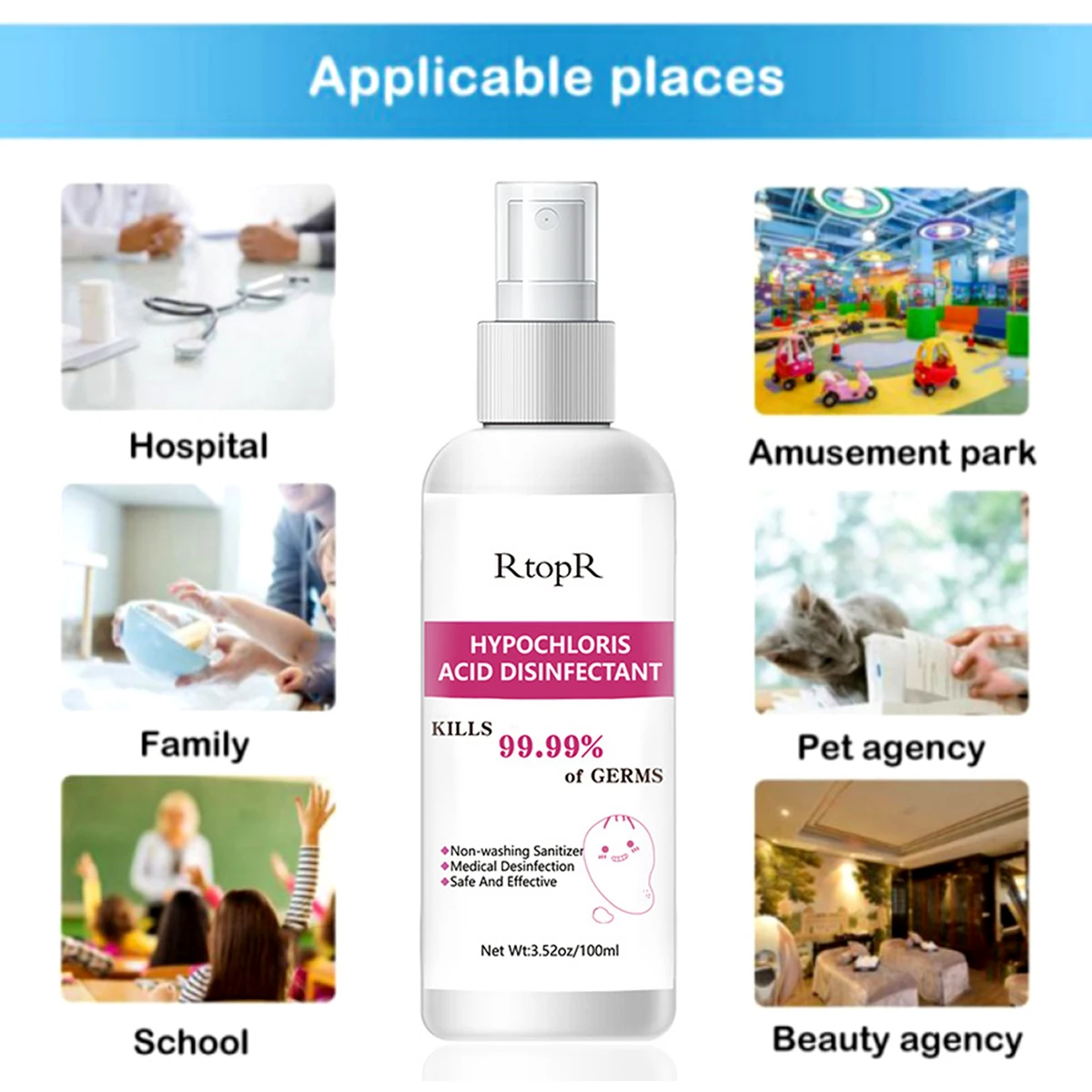 Portable 100ml Hand Skin Disinfectant Alcohol-Free Non-Washing Hand Sanitizer Hand Spray Skin Disinfectant Non-Washing Sanitizer Portable 100ml Hand Skin Disinfectant Alcohol-Free Non-Washing Hand Sanitizer Hand Spray Skin Disinfectant Non-Washing Sanitizer