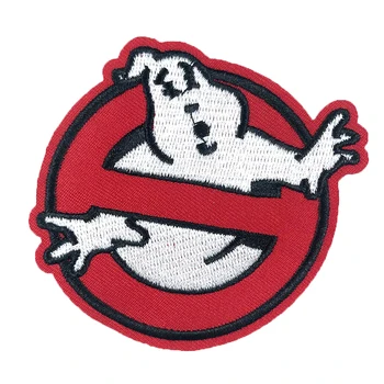 

Ghostbusters No Ghost Symbol Funny Cartoon Movie Patch Adult Children Clothing DIY Embroidered Iron on Badge