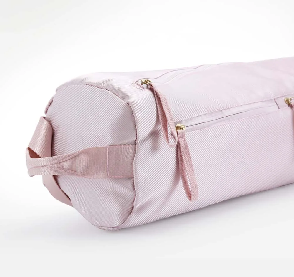 Утолщенная розовая сумка-коврик для йоги, многофункциональная Большая вместительная сумка для хранения на плече, спортивная сумка для