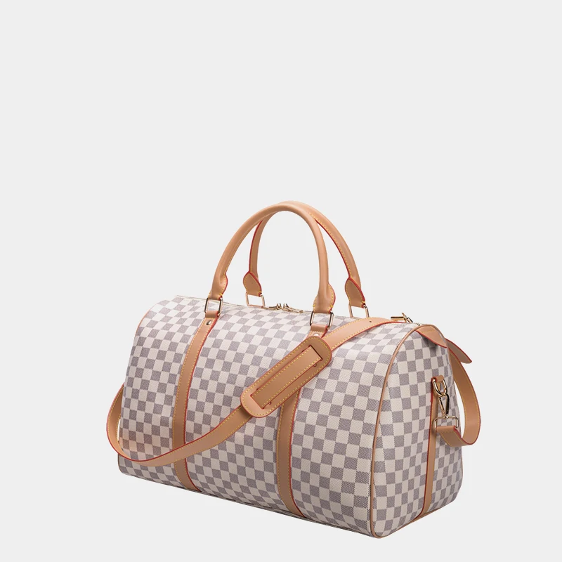 Women /& Men Foldable Travel Duffel Bag Lattice Pattern Wave For Luggage Gym Sports