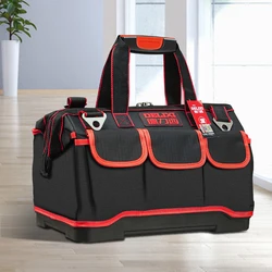 Sac à outils multifonction grand espace, sac de rangement étanche Anti chute, sac d'électricien en tissu Oxford 1680D 