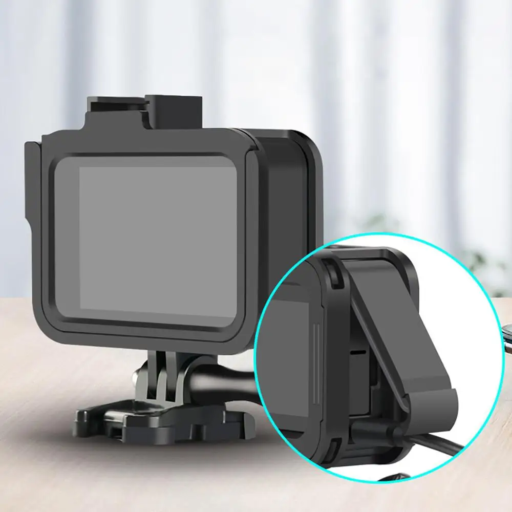 Спортивная камера металлическая крышка Рамка для Gopro Hero 8 черный чехол для экшн камеры алюминиевый корпус оболочка для Hero8 протектор#1025