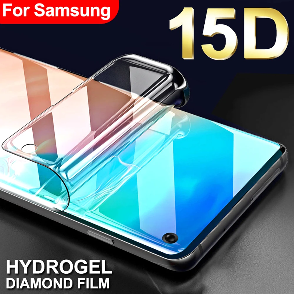 

soft full cover for samsung galaxy s7 edge s8 s9 s10 plus hydrogel film s9 plus protective film phone screen protector Not Glass